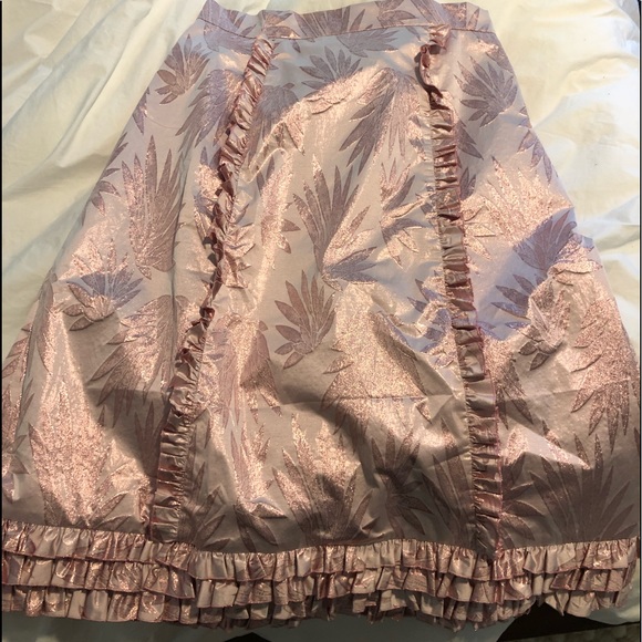 The Vampires Wife midi skirt pink with ruffles - Picture 1 of 7